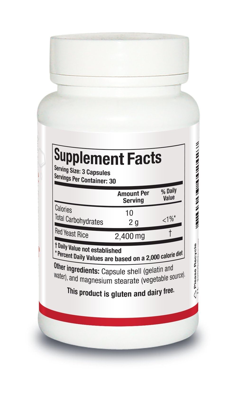 BIOTICS RESEARCH Red Yeast Rice Supplement side view