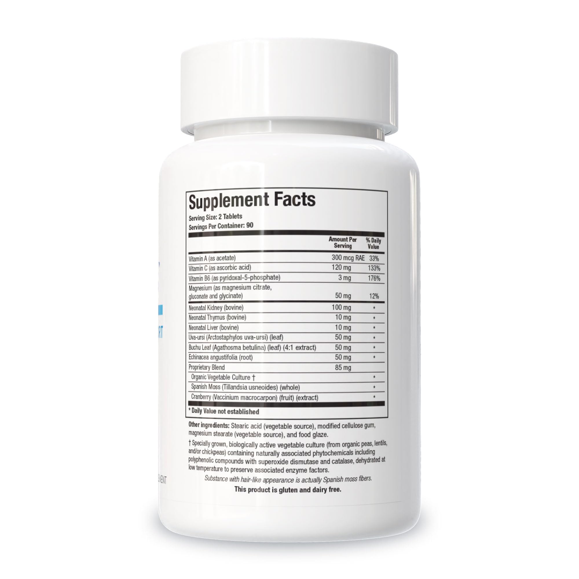 BIOTICS RESEARCH Renal Plus Glandular Extracts 118g side view