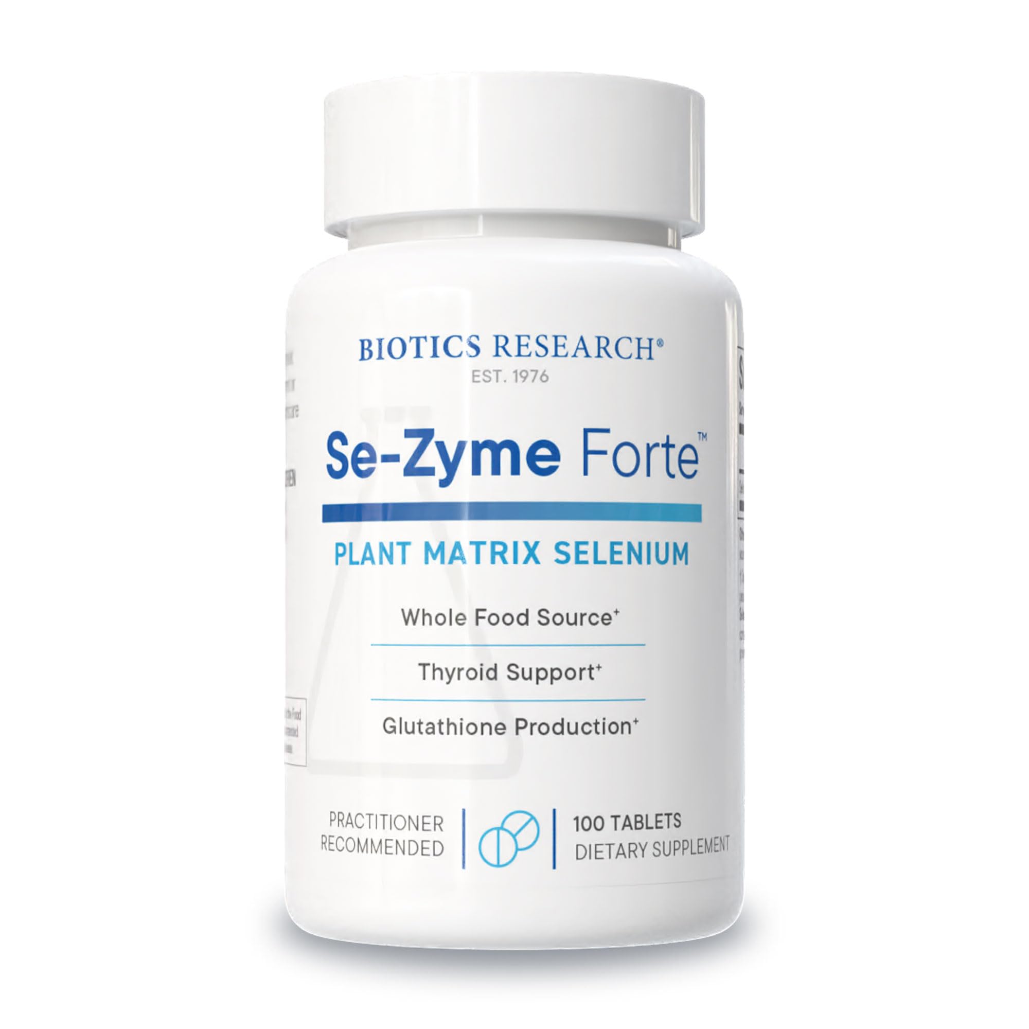 BIOTICS RESEARCH Selenium Supplement 90 Tablets front view