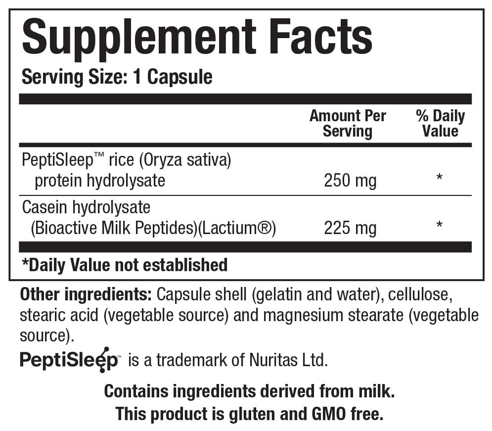 BIOTICS RESEARCH SleepTides™ Synergy capsule side view