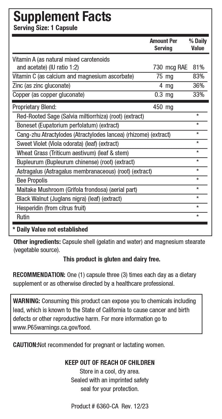 BIOTICS RESEARCH UltraVir-X 100g side view