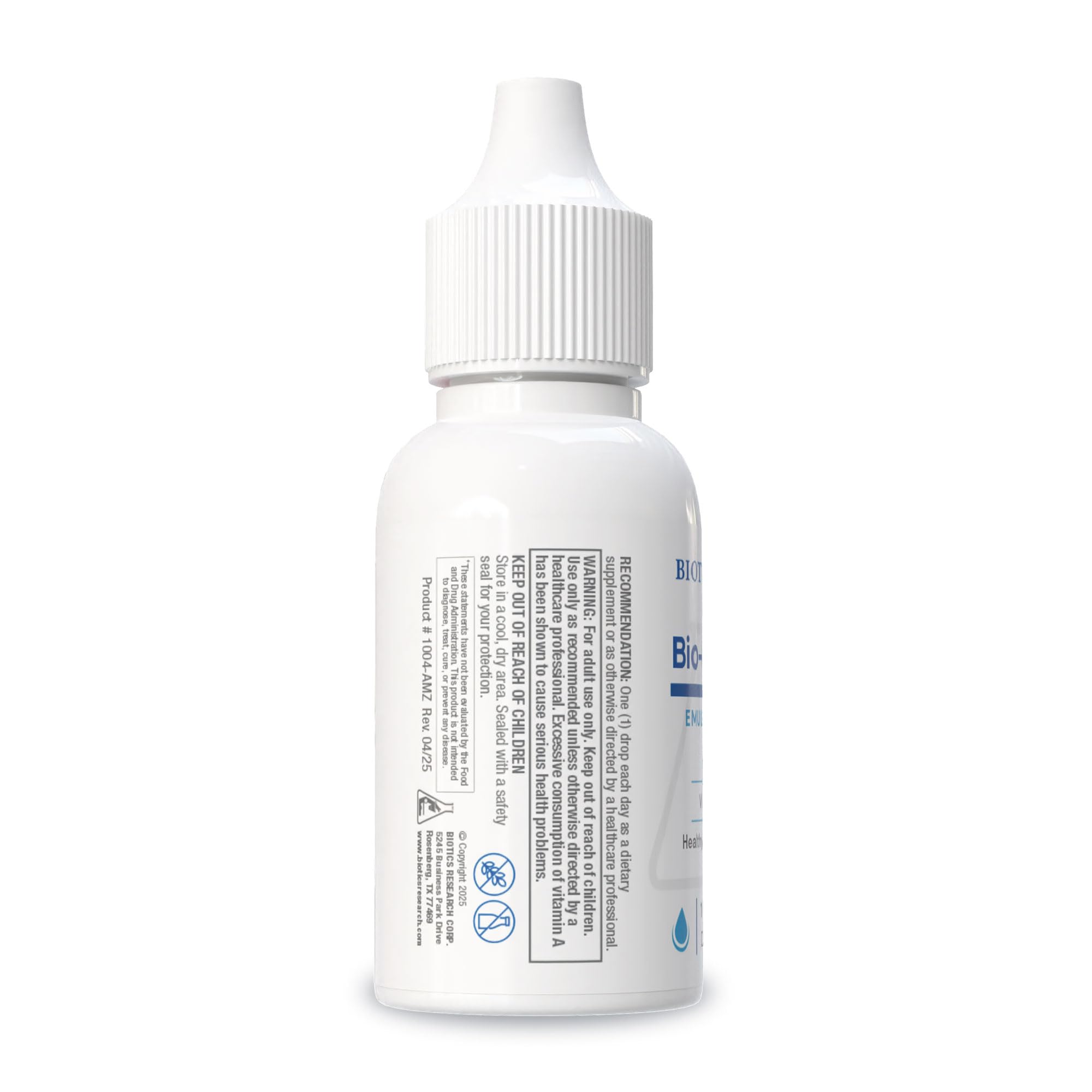 BIOTICS RESEARCH Vitamin A Supplement 28g packaging