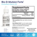 BIOTICS RESEARCH Vitamin D Supplement 28g side view