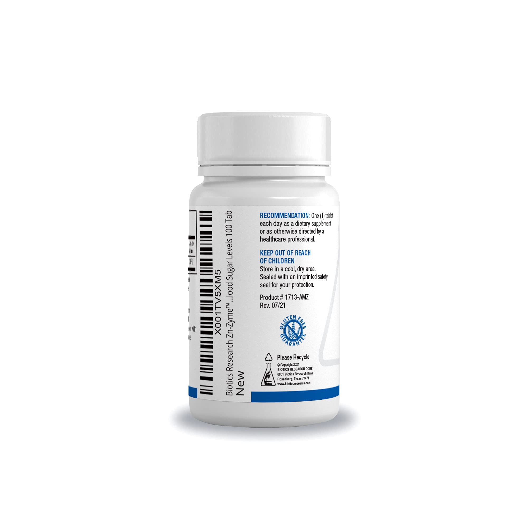 BIOTICS RESEARCH Zinc Supplement 45g in hand
