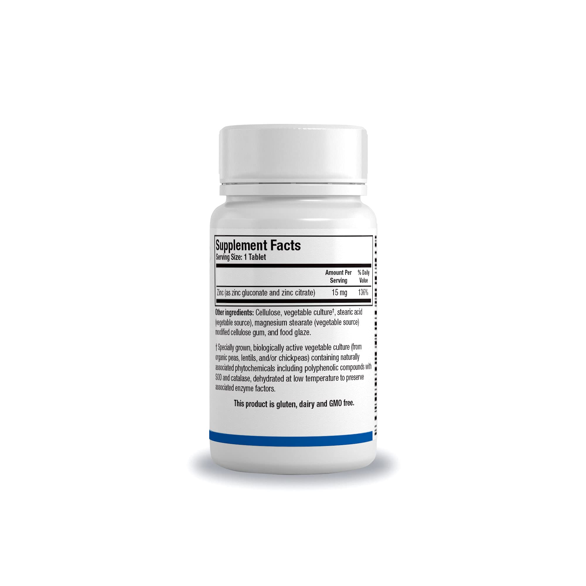 BIOTICS RESEARCH Zinc Supplement 45g side view