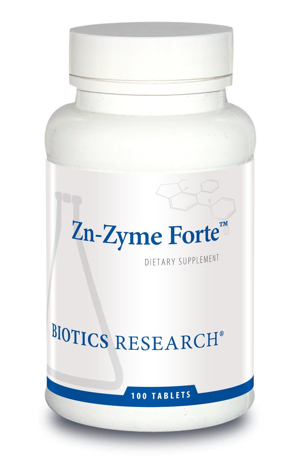 BIOTICS RESEARCH Zinc Supplement 60 Tablets front view