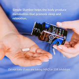 BiotiQuest Simple Slumber Probiotics capsules in a hand