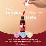 BIOTOPLEVEL Sublingual Vitamin B12 Supplement with measuring dropper
