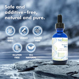 biotrace Liquid Silica Supplement 60g close-up of the liquid inside