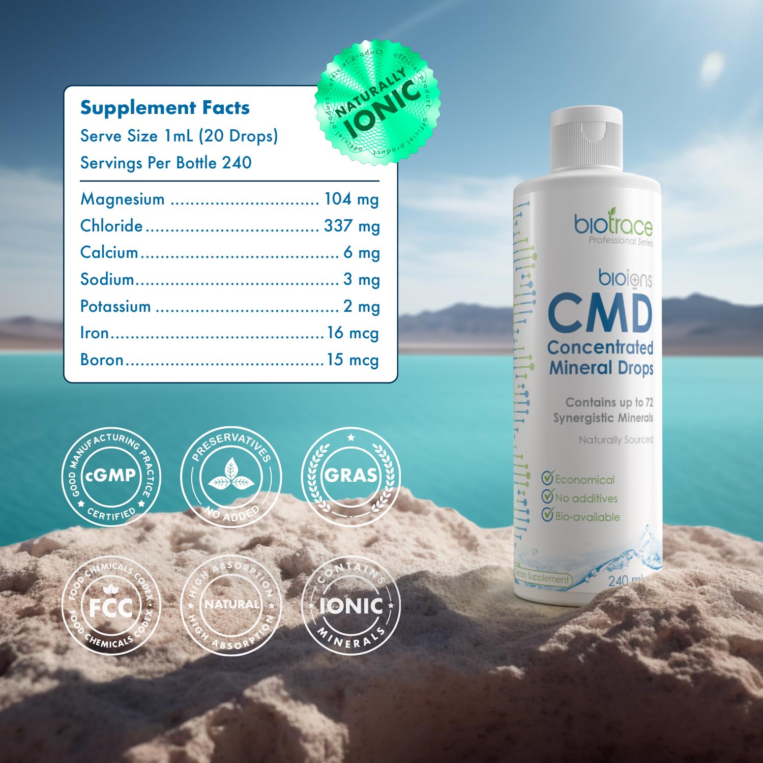 biotrace Trace Mineral Drops with fresh lemon