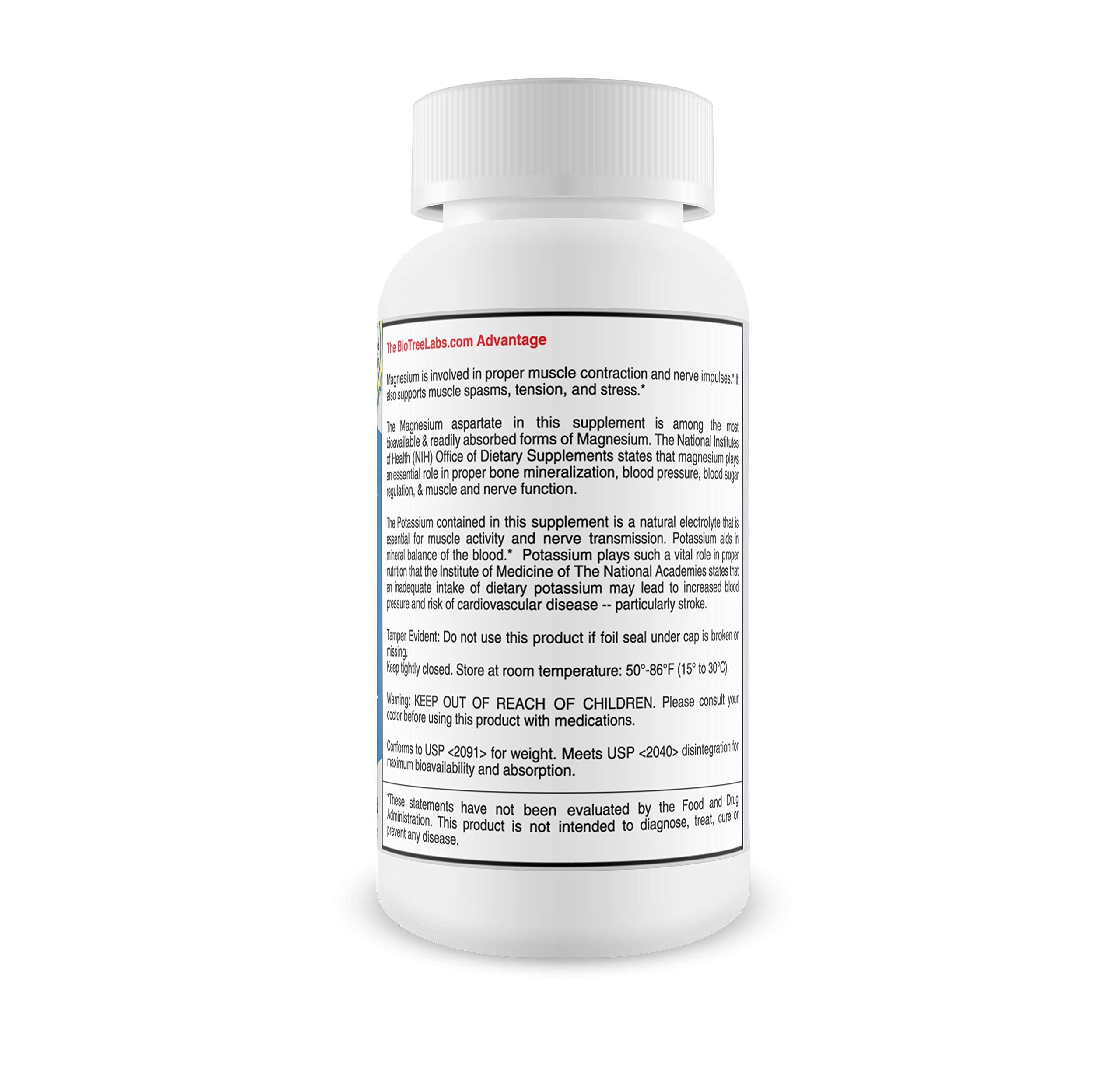 BioTree Labs Magnesium Supplement with carry-on luggage