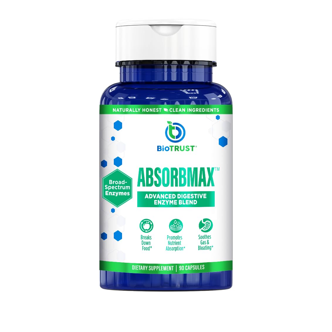 BioTrust AbsorbMax Multi-Enzyme Supplement front view