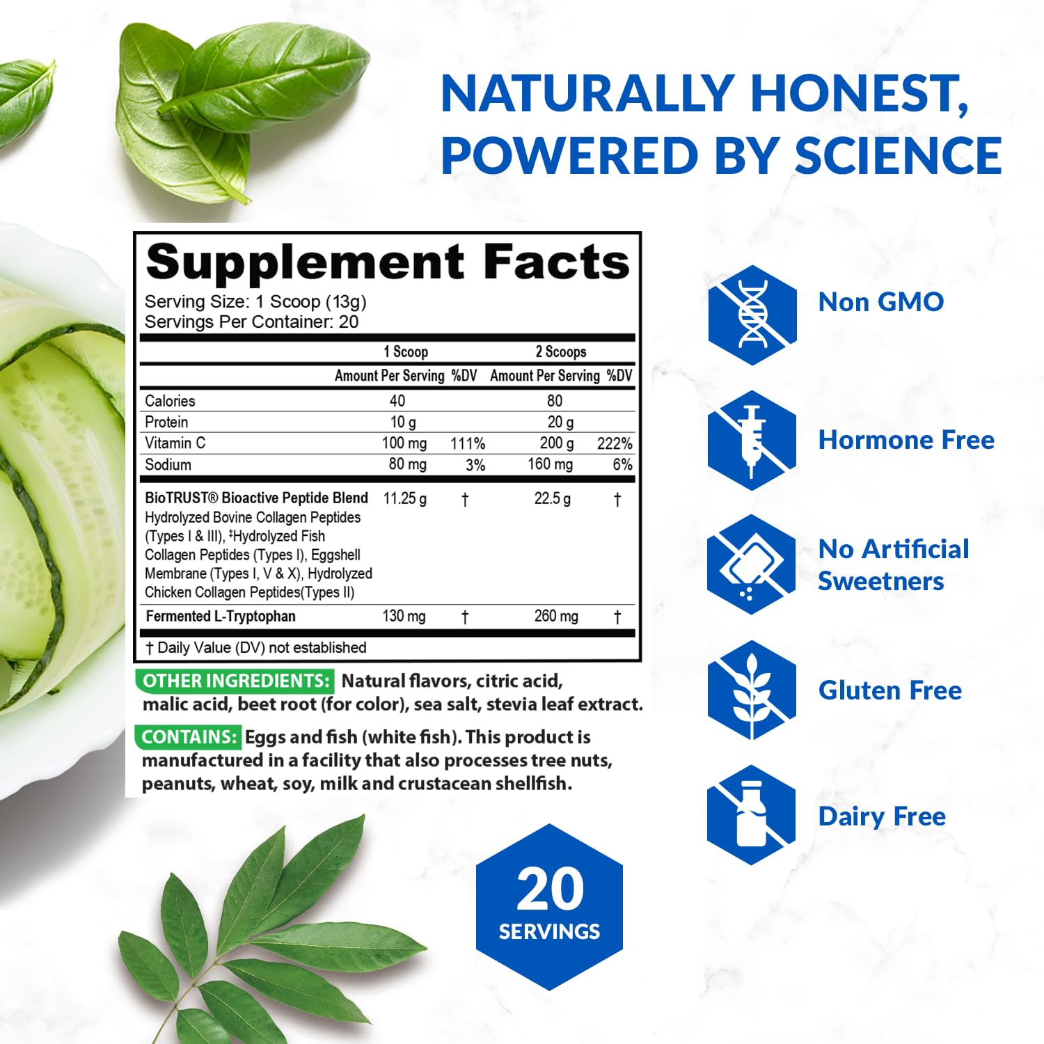BioTrust Ageless Multi Collagen Powder Unflavoured packets