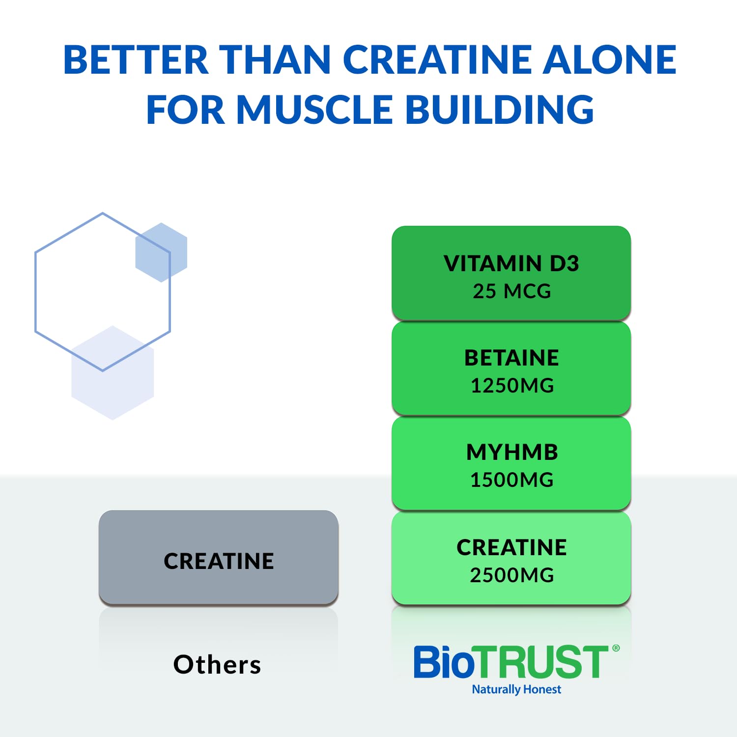BioTrust Ageless Muscle Creatine HMB Powder 280g packaging