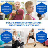 BioTrust Ageless Muscle Creatine HMB Powder mixed in smoothie