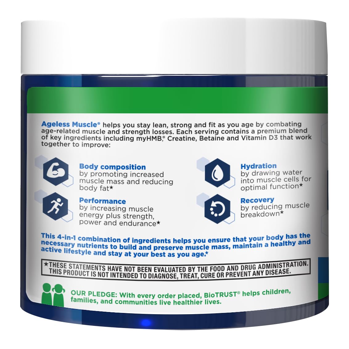 BioTrust Ageless Muscle Creatine HMB Powder with fruits