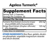 BioTrust Ageless Turmeric CurcuWIN supplement capsules close-up