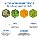 BioTrust Brain Bright Ginkgo Biloba Supplement back view