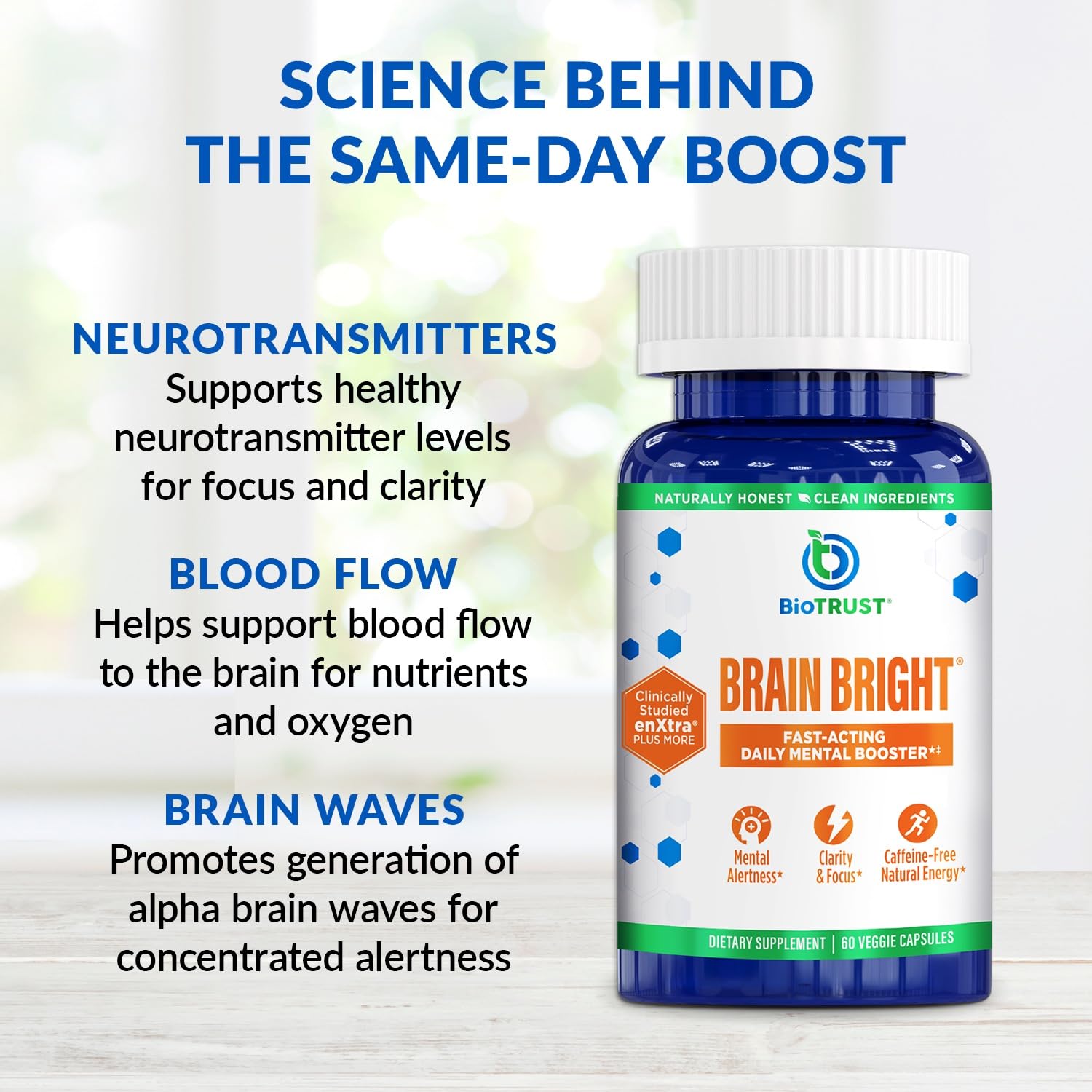 BioTrust Brain Bright Ginkgo Biloba Supplement packaging