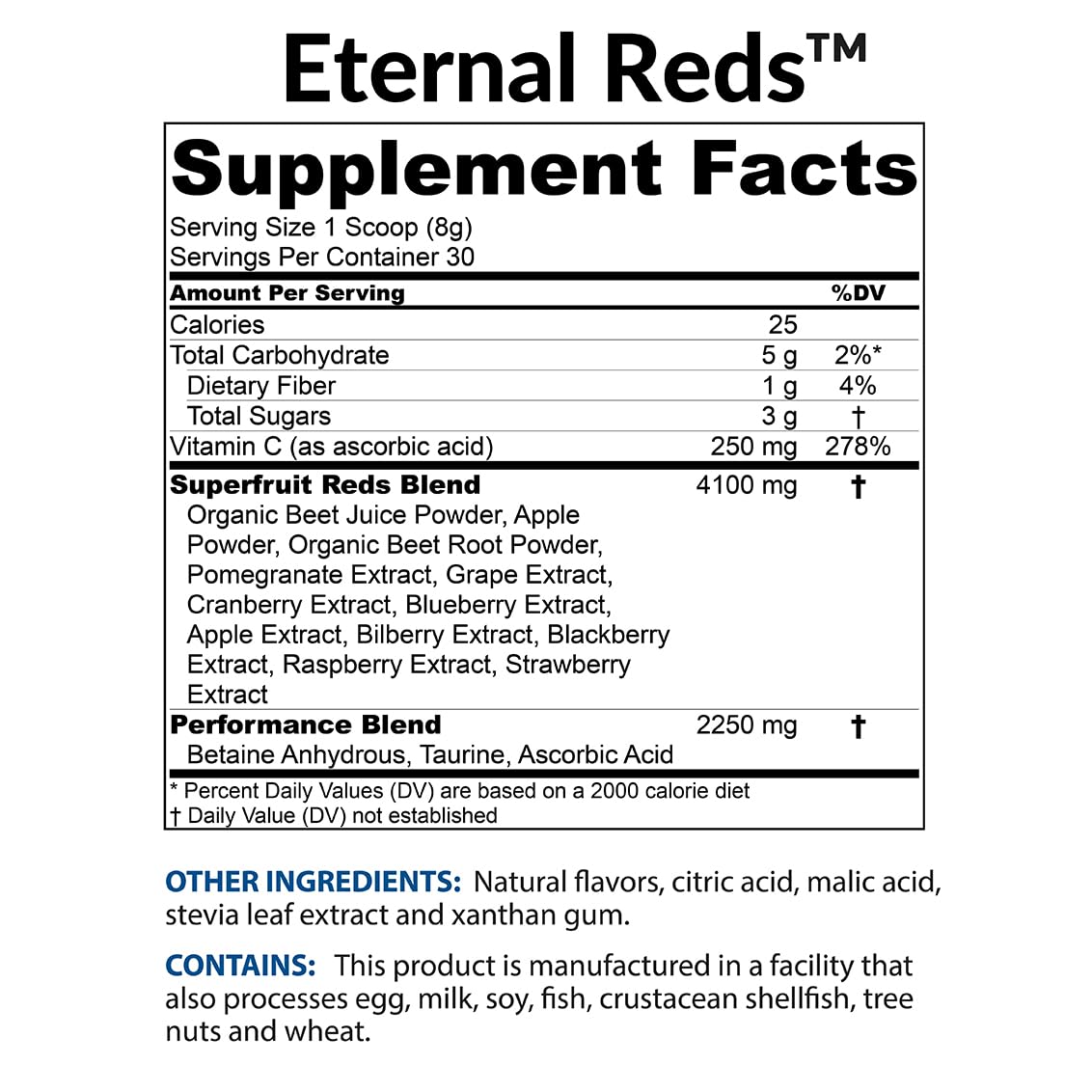 BioTrust Eternal Reds Superfood Powder scoop with powder