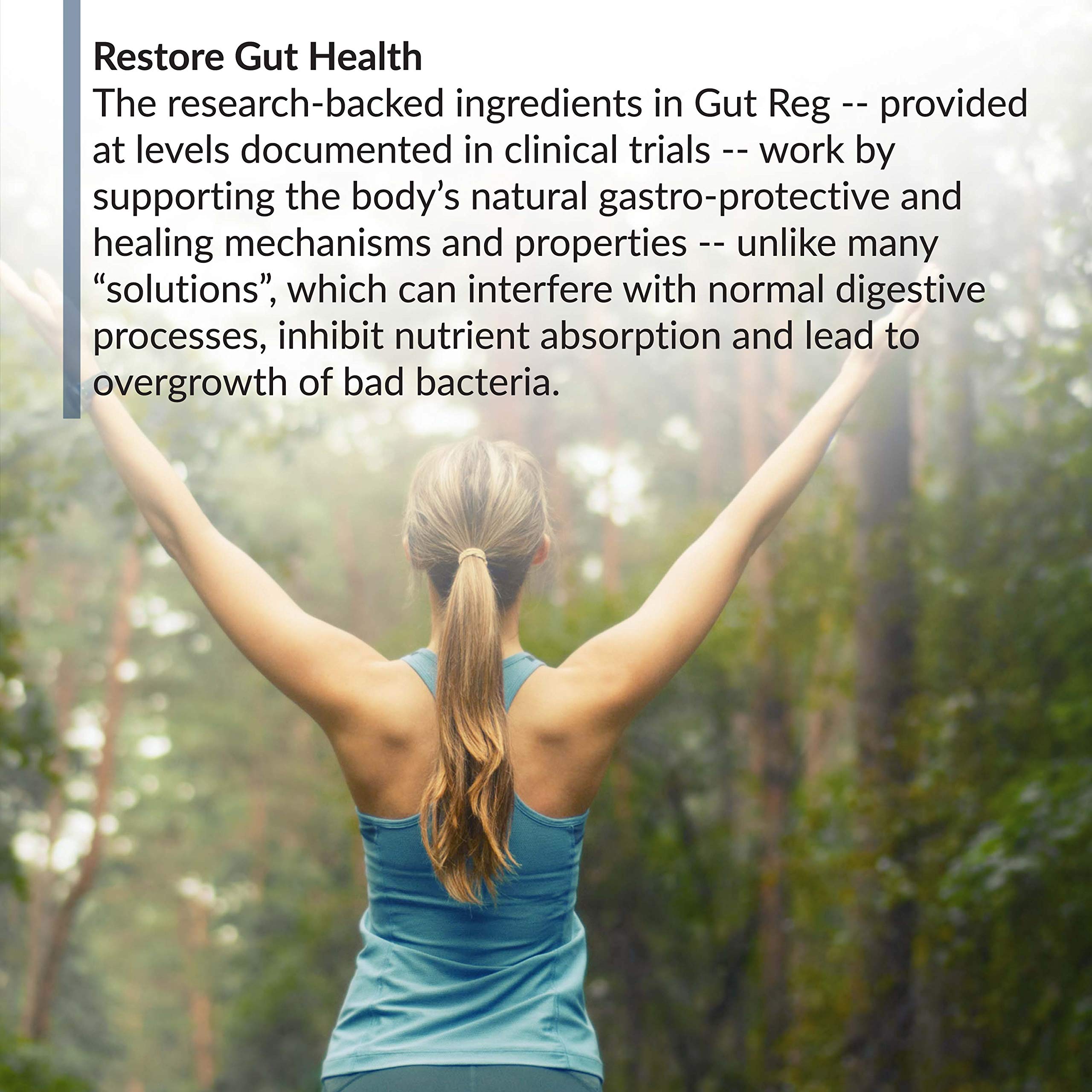 BioTrust Gut Reg 82g supplement opened bottle with capsules