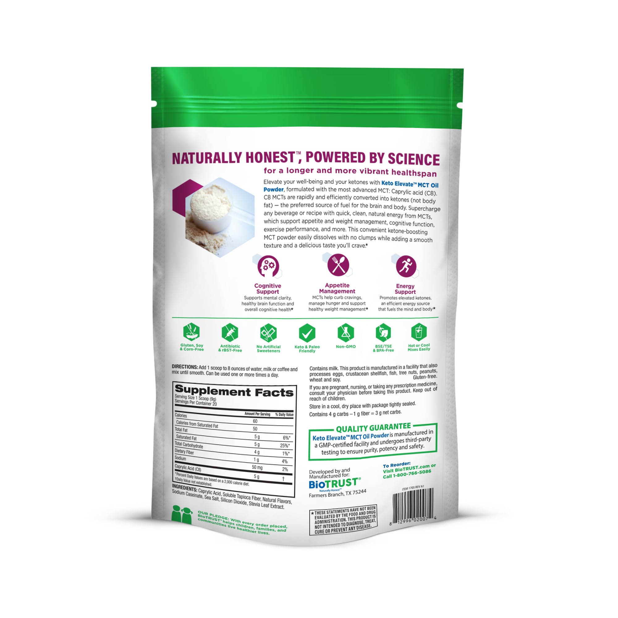 BioTrust MCT Oil 215g lifestyle scene