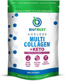BioTrust Multi Collagen + Keto Unflavored Powder front view