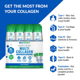 BioTrust Multi-Collagen Powder 5-IN-1 unflavoured in a smoothie