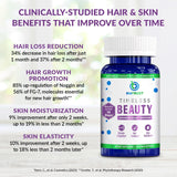 BioTrust Timeless Beauty Supplement on a wooden table