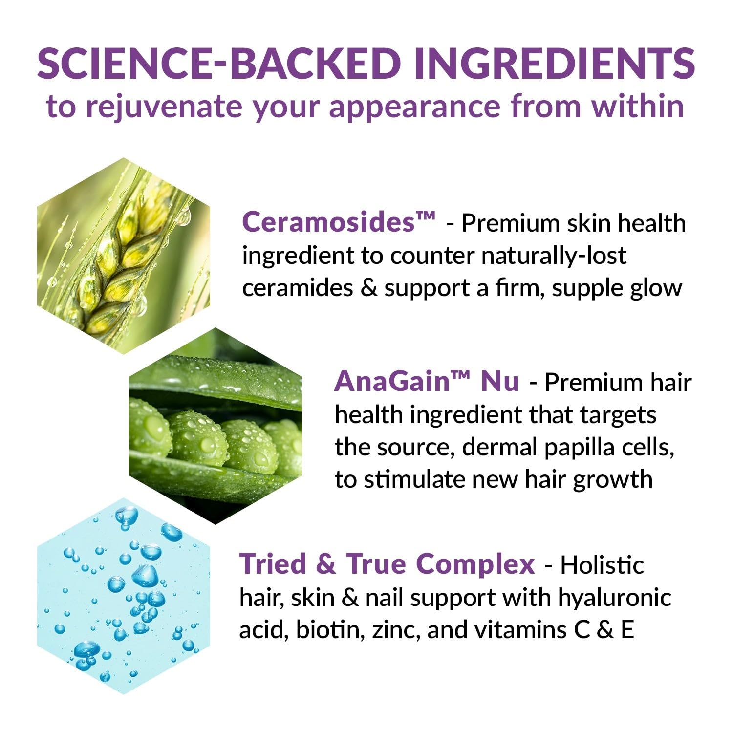 BioTrust Timeless Beauty Supplement side view showing label