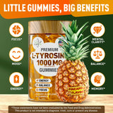 BioVit L-Tyrosine Gummies on a wooden table