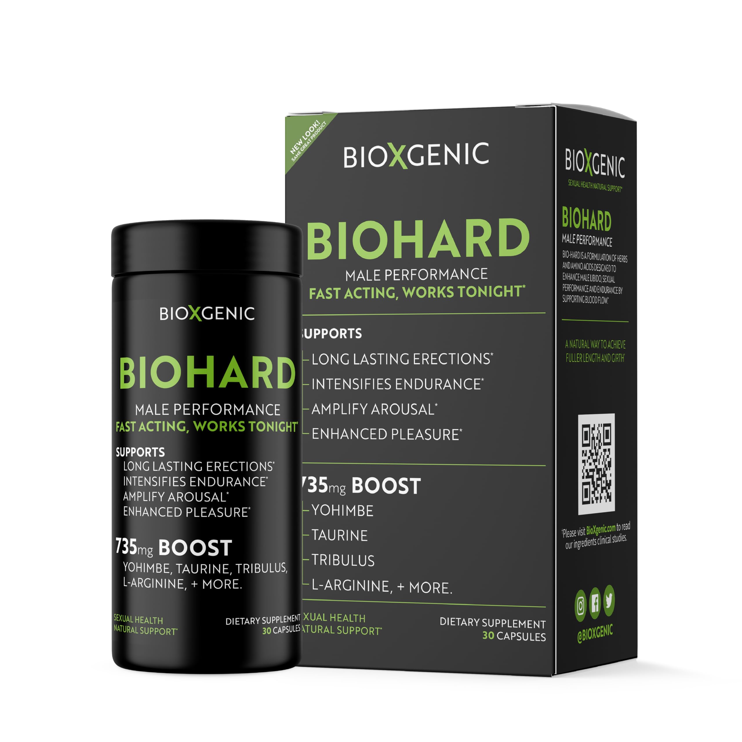 Bioxgenic L-Arginine Supplement 68g front view