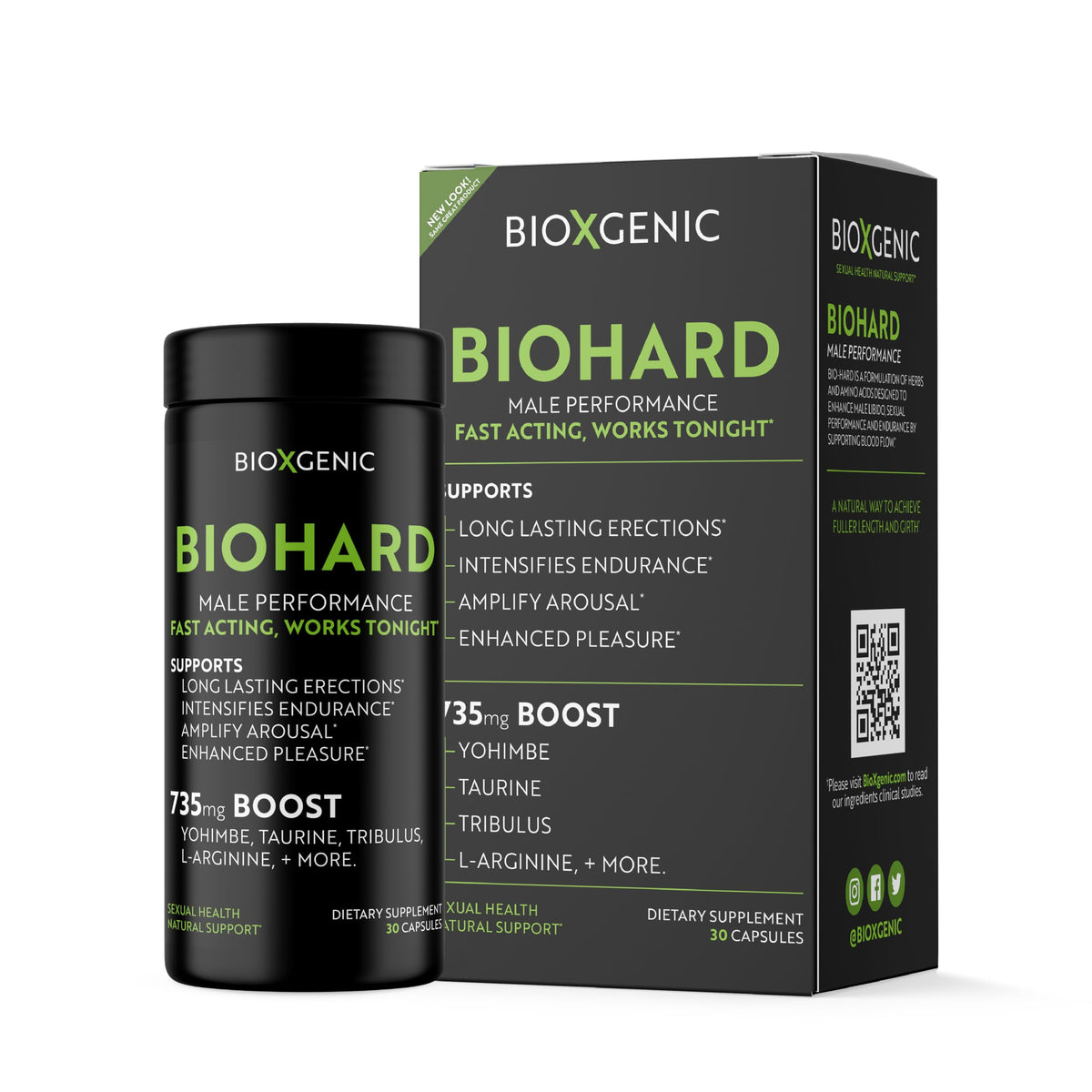 Bioxgenic L-Arginine Supplement 68g front view
