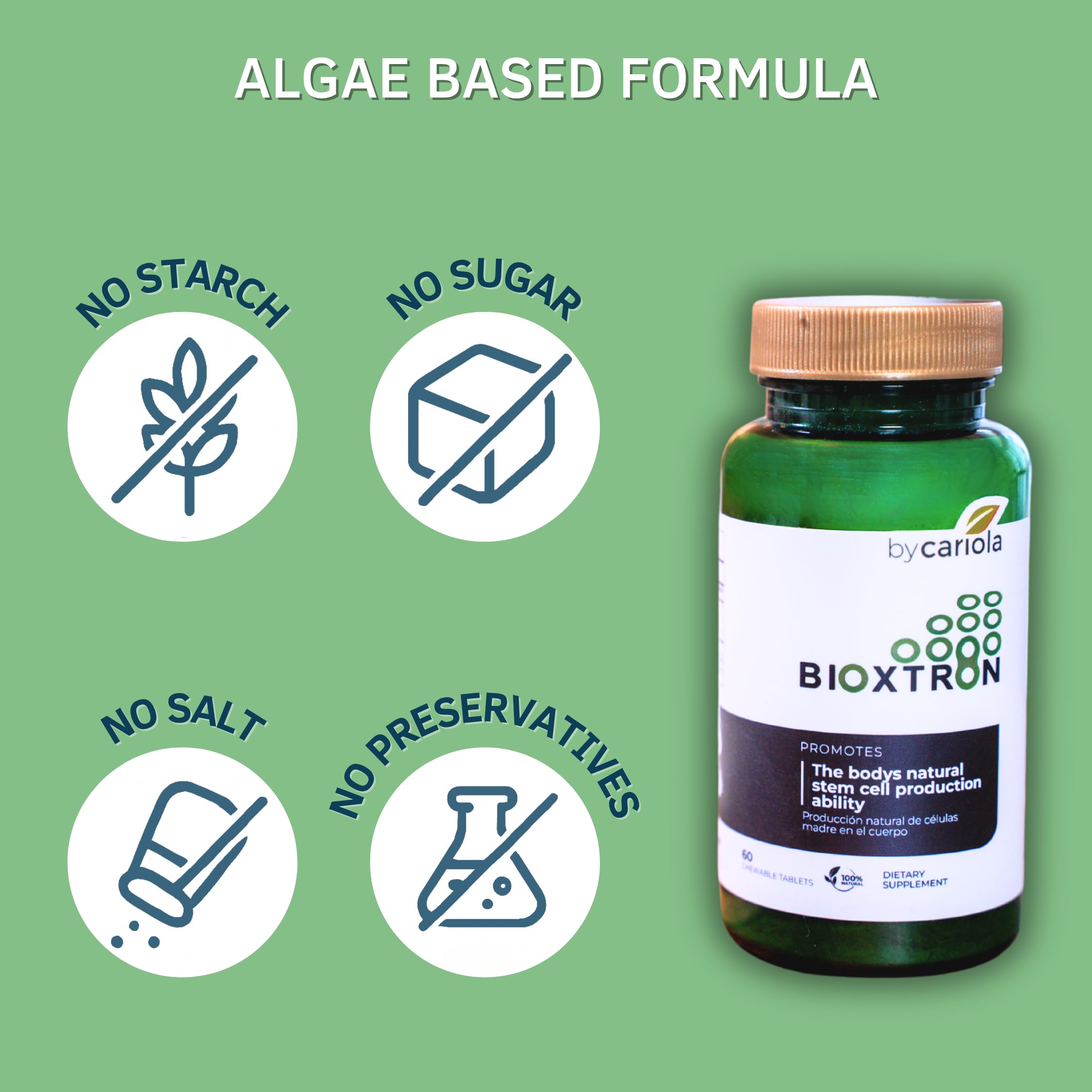 Bioxtron Natural Chewables close-up of tablets