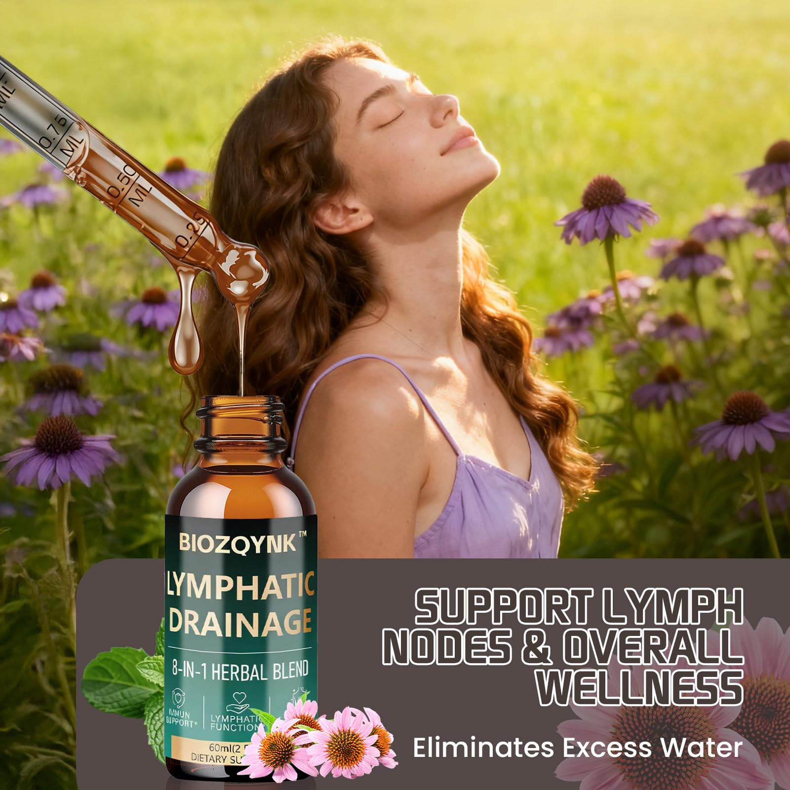 BIOZQYNK Echinacea Herbal Supplement ingredients list