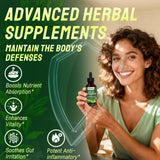 BIOZQYNK Oregano Oil & Black Seed Oil Liquid Supplement back view