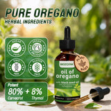 BIOZQYNK Oregano Oil & Black Seed Oil Liquid Supplement side view