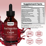 BIOZQYNK Red Yeast Rice Liquid Drops 30ml bottle side view
