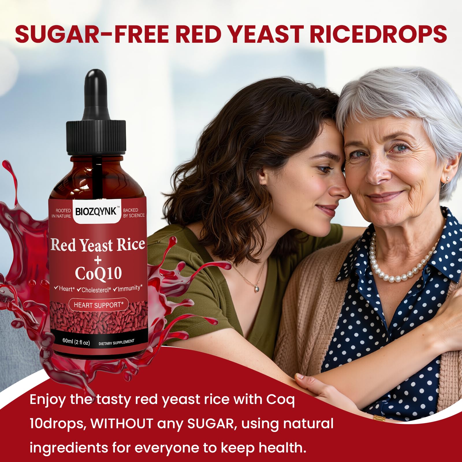 BIOZQYNK Red Yeast Rice Liquid Drops 30ml lifestyle scene