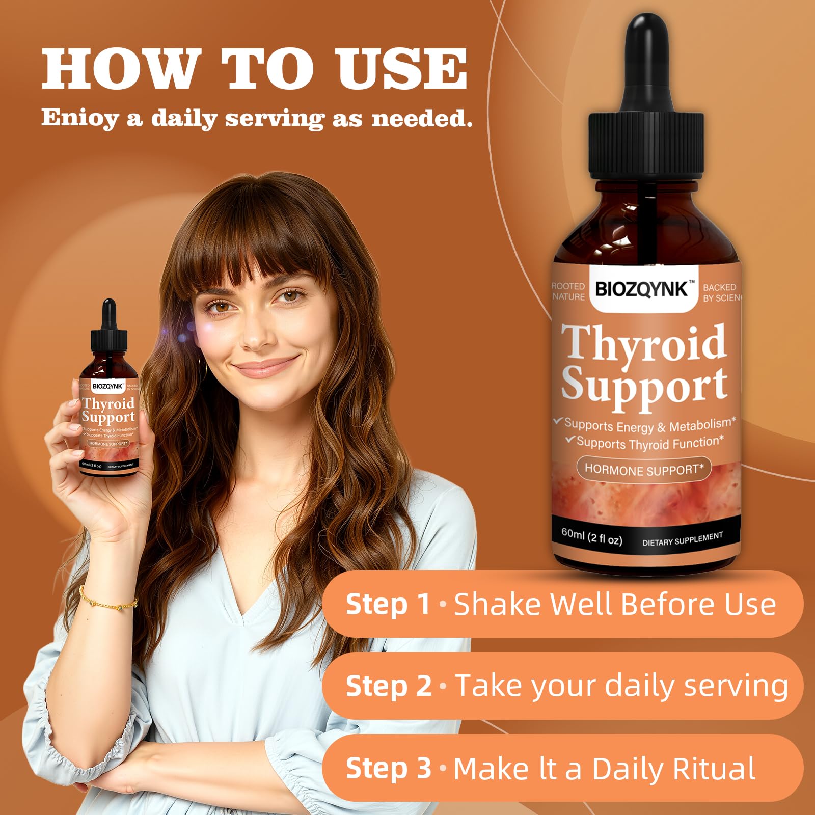 BIOZQYNK Thyroid Extract Supplement packaging