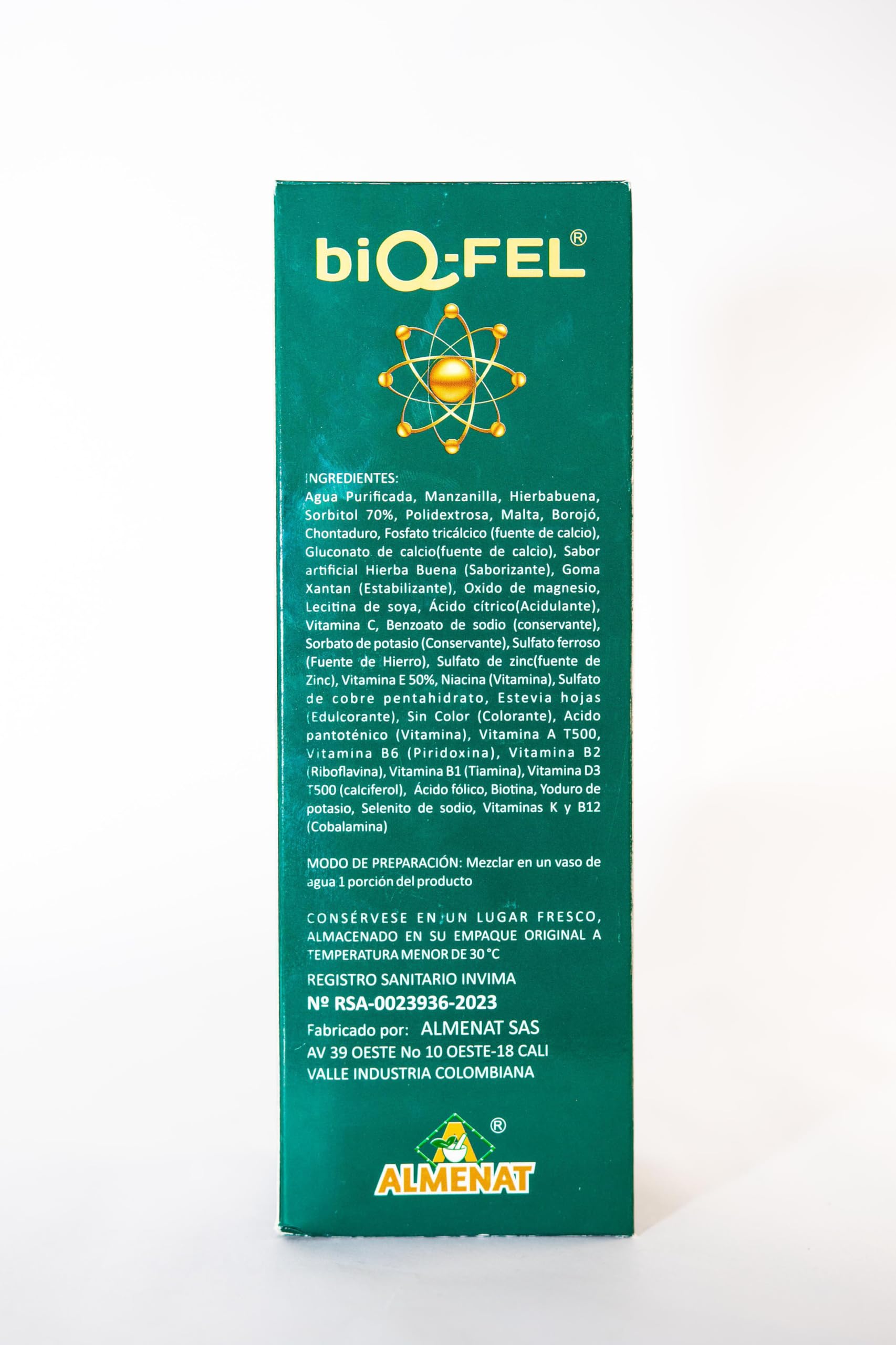 BIQ-FEL Natural Supplement 500ml with measuring spoon