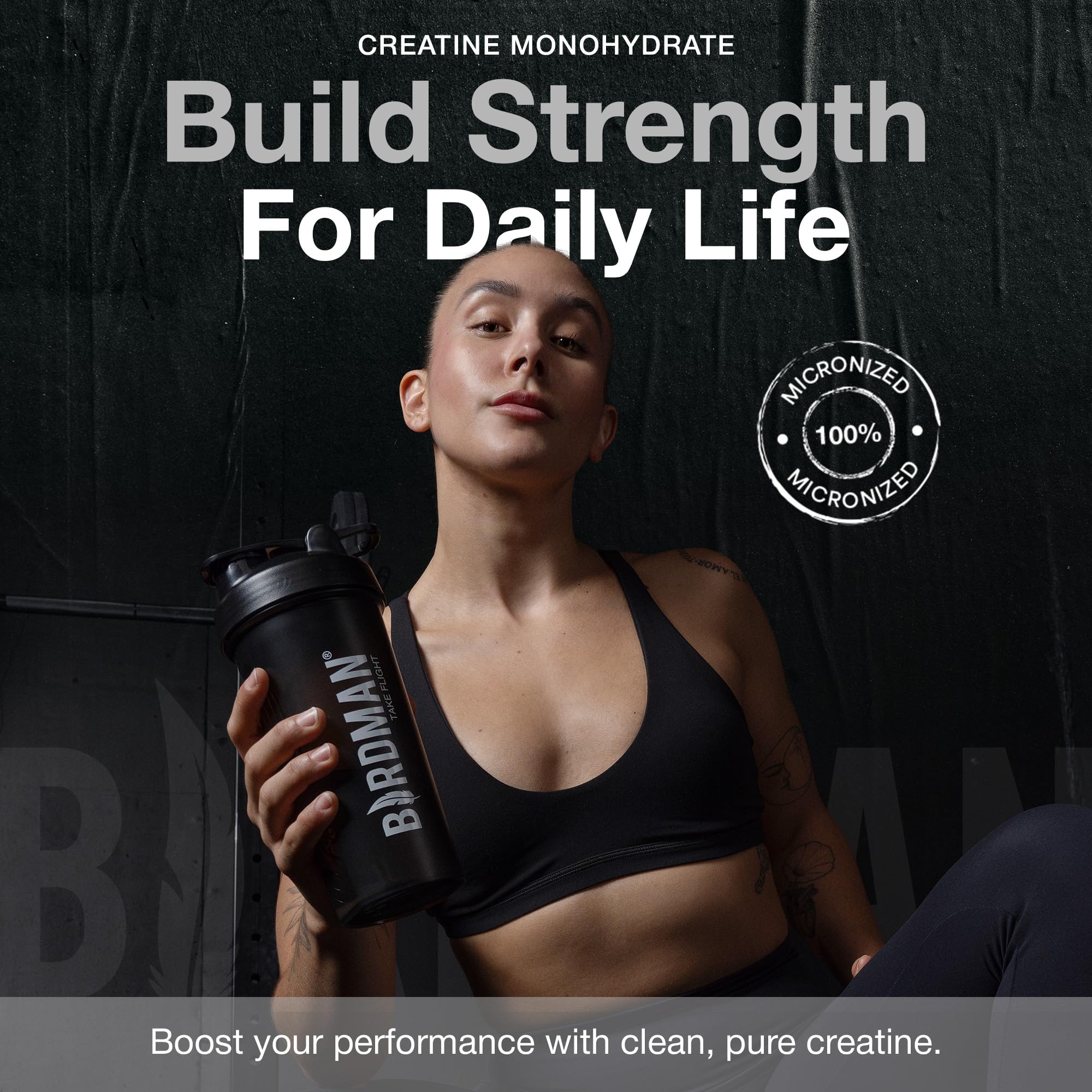 BIRDMAN Creatine Monohydrate Powder 145g packaging