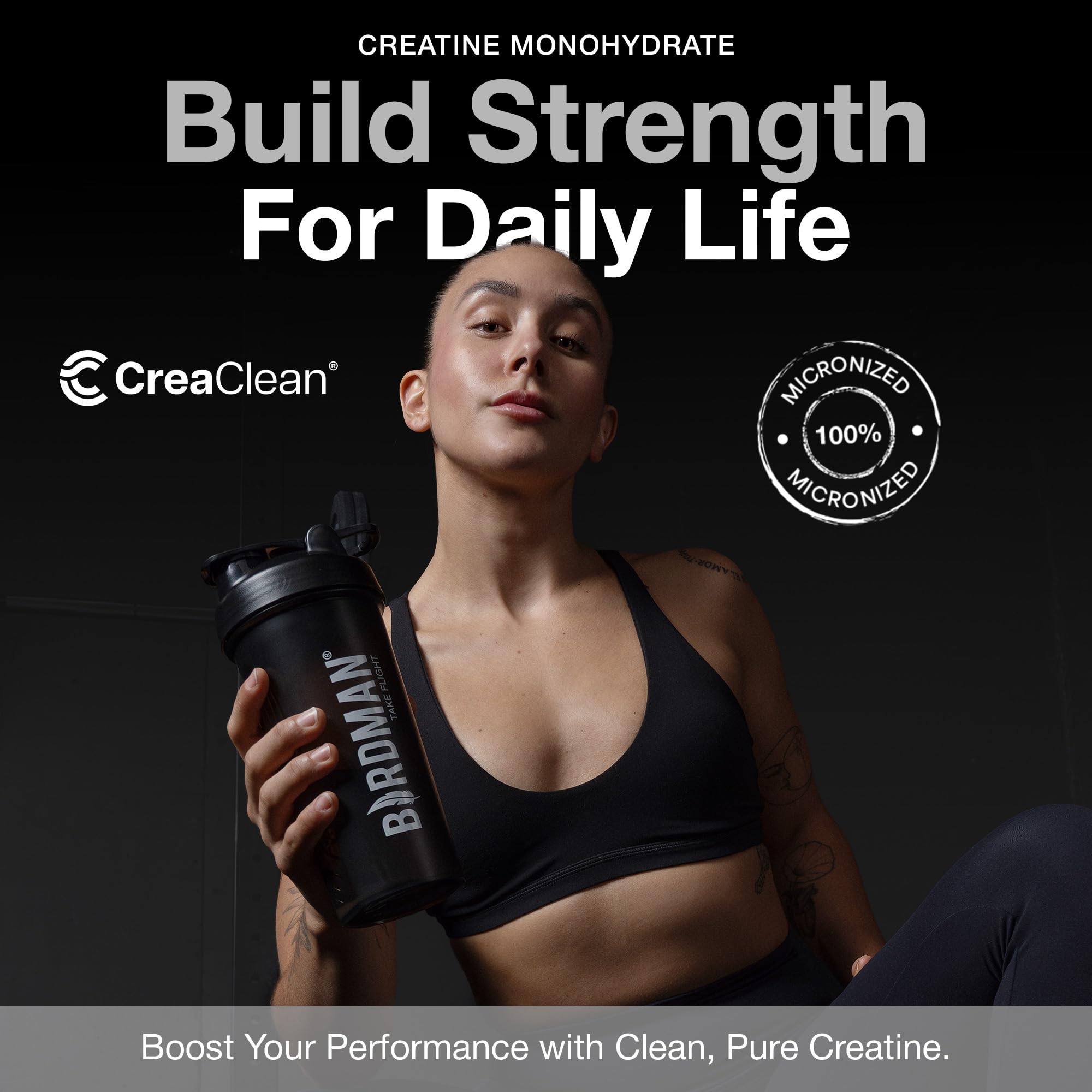 BIRDMAN Creatine Monohydrate Powder 363g packaging