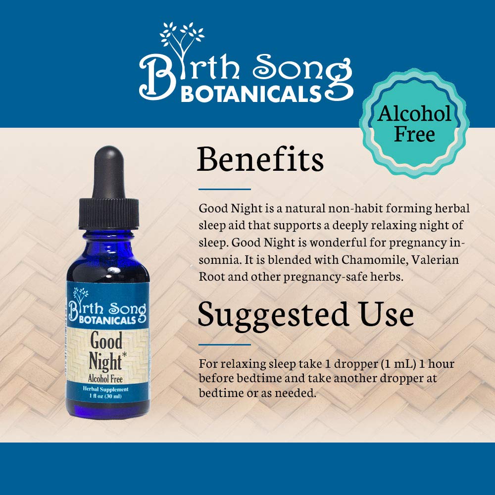Birth Song Botanicals Good Night Herbal Sleep Tincture packaging