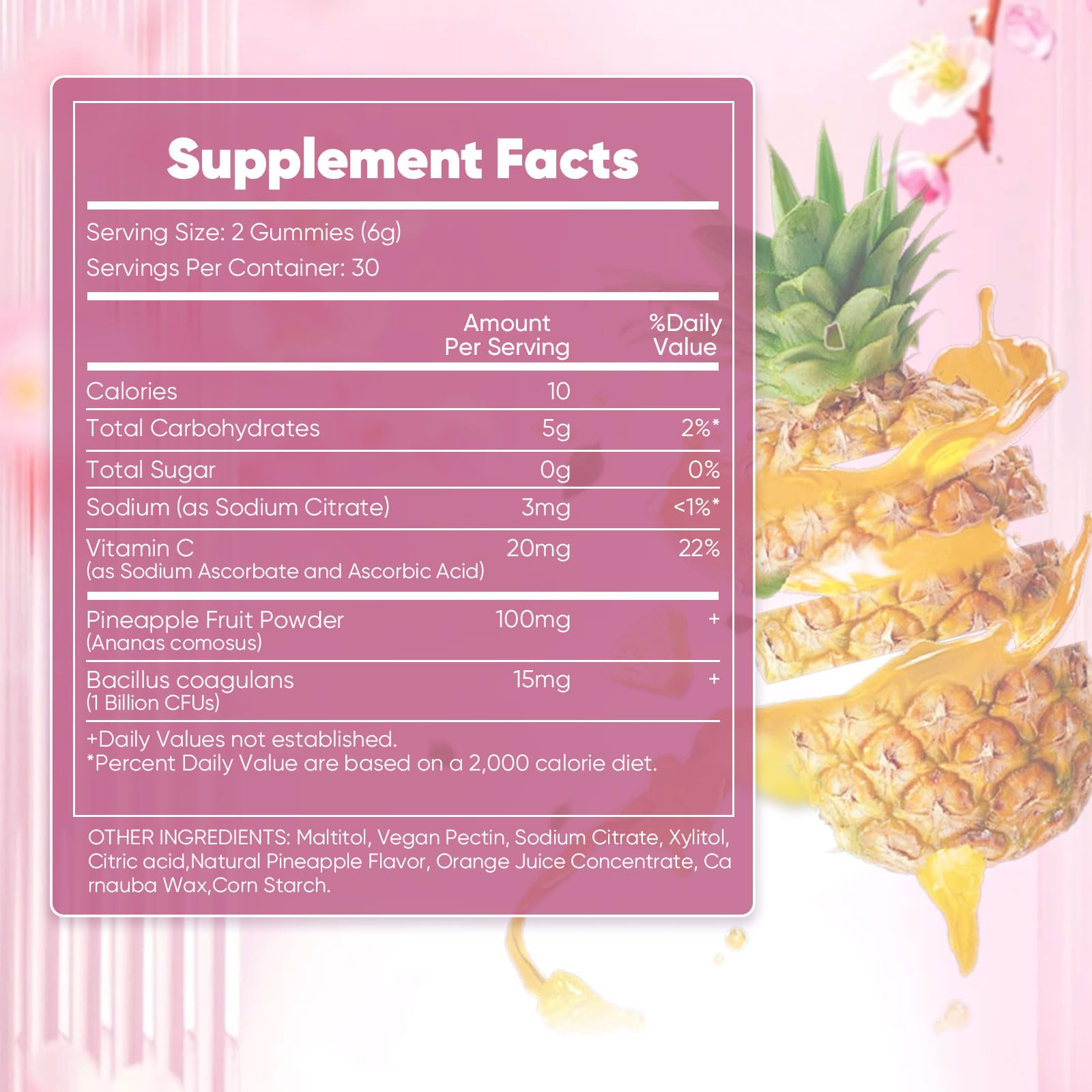 BIWQTY Women’s Probiotics Gummies opened bag with gummies