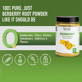 bixa BOTANICAL Berberry Root Powder scoop with powder