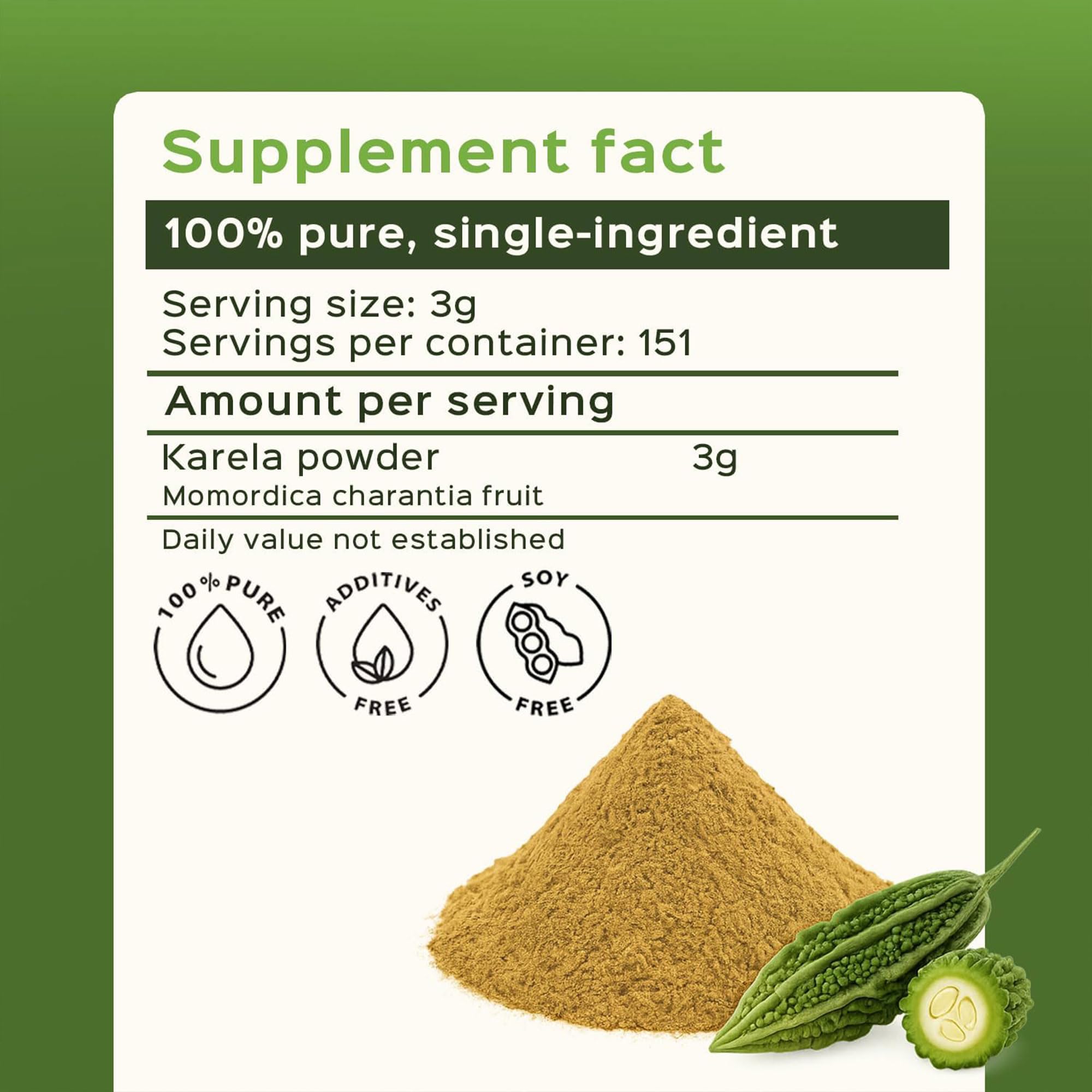 bixa BOTANICAL Bitter Melon Powder 1 Pound in a kitchen setting