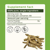 bixa BOTANICAL Calamus Root Powder packaging side view