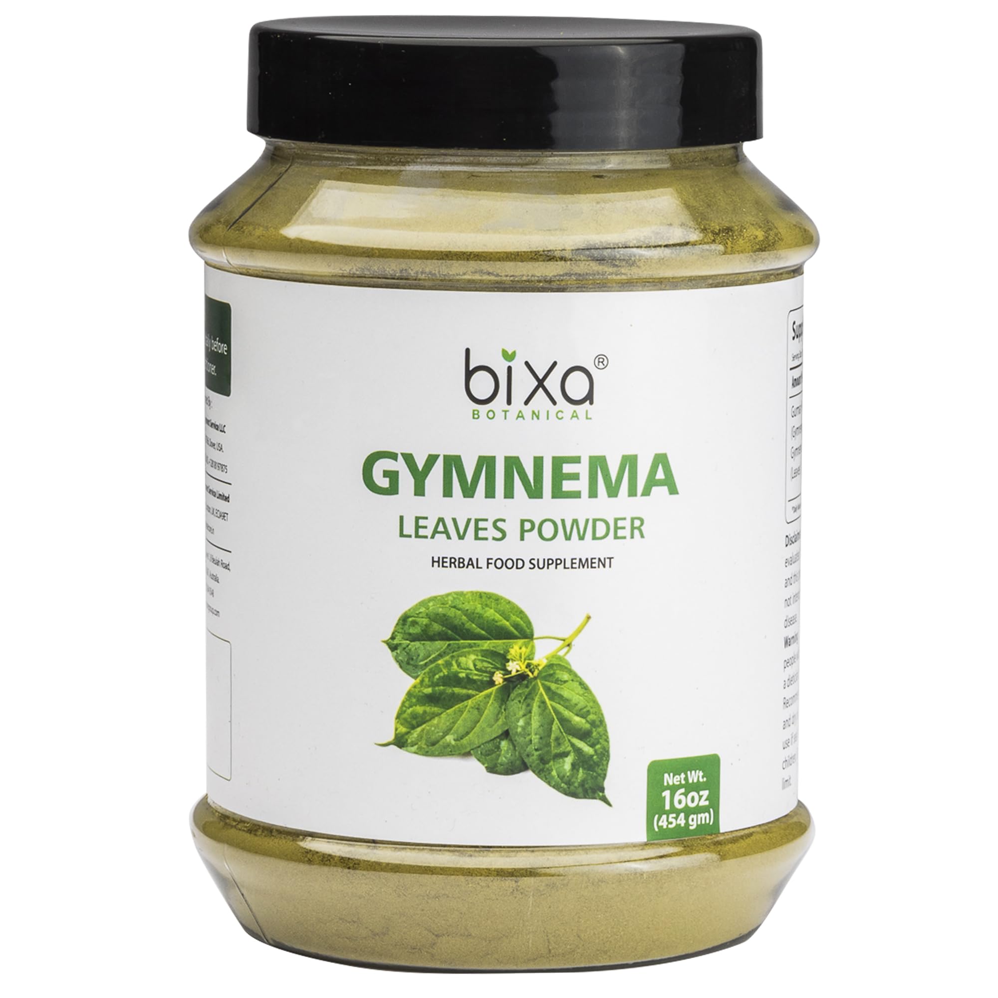 bixa BOTANICAL Gymnema Leaves blended vitamin supplement front view