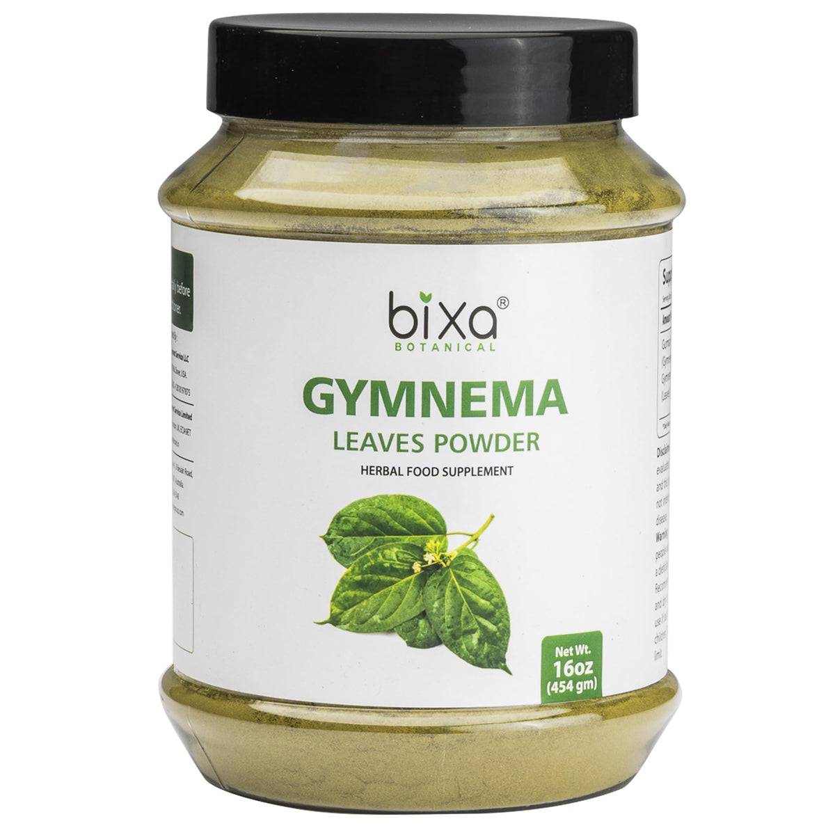 bixa BOTANICAL Gymnema Leaves blended vitamin supplement front view
